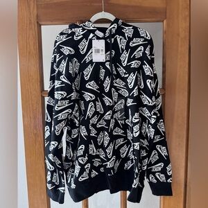 Nike Black and White Graphic Hoodie Brand New With Tags